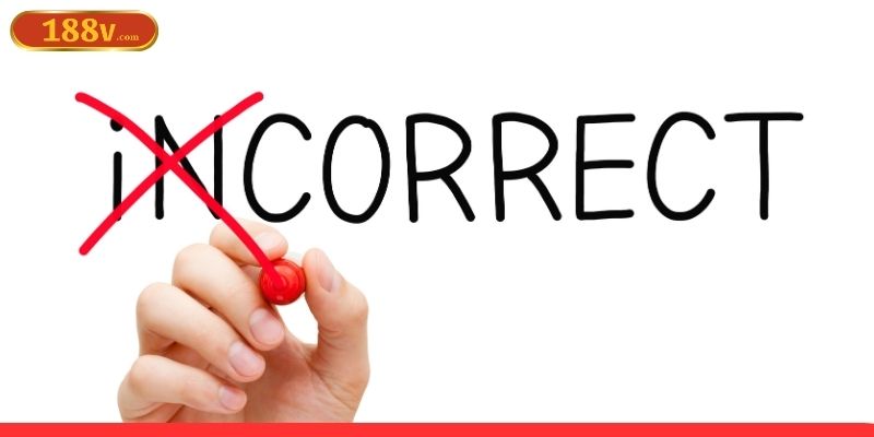 Lỗi xuất phát do điền ký tự thiếu, sai sót